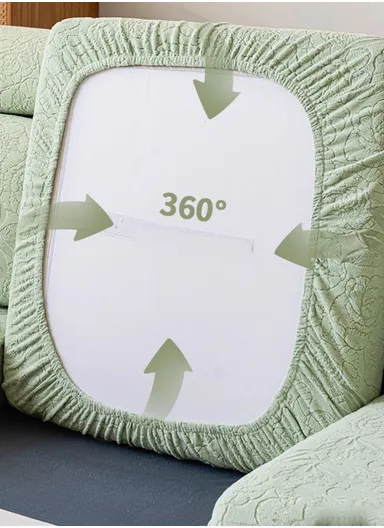 Premium Polyester Pillow Cover Soft, Elastic &amp; Stain-Resistant With Zipper Closure – Beige (L45 x W45)cm