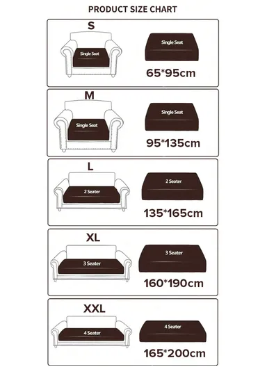 High-Elastic Sofa Cover Thick Anti-slip Splash-proof Machine Washable Stain-proof Sofa Cushion Cover - Green / Size S