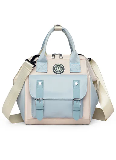 Multifunctional Mother &amp; Baby Bag, Double Shoulder Mother Bag, Can Hang A Stroller, New Handbag (W24 x D14 x H24)cm - Blue