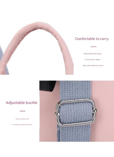 Multifunctional Large Capacity Modern Mommy Bag Backpack for Baby Essentials Mother Baby (W25 x D12 x H32)cm - Pink