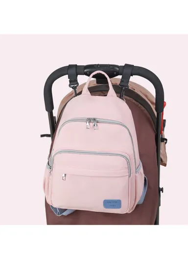 Multifunctional Large Capacity Modern Mommy Bag Backpack for Baby Essentials Mother Baby (W25 x D12 x H32)cm - Black
