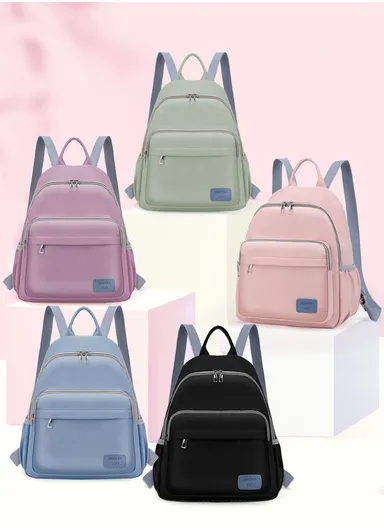 Multifunctional Large Capacity Modern Mommy Bag Backpack for Baby Essentials Mother Baby (W25 x D12 x H32)cm - Blue