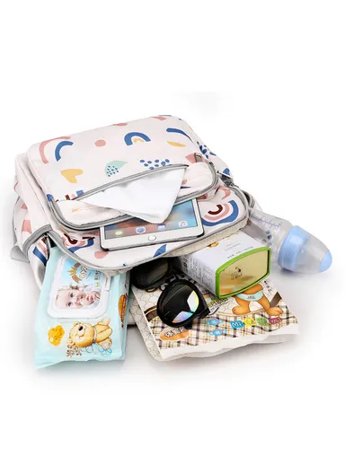 Large Capacity, Baby Diaper Bags, Stylish Maternity Bag for Mom &amp; Travel (W27 x D17 x H38)cm - Style1