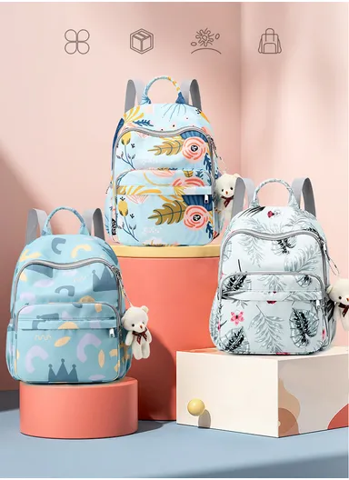 Large Capacity, Baby Diaper Bags, Stylish Maternity Bag for Mom &amp; Travel (W27 x D17 x H38)cm - Style1