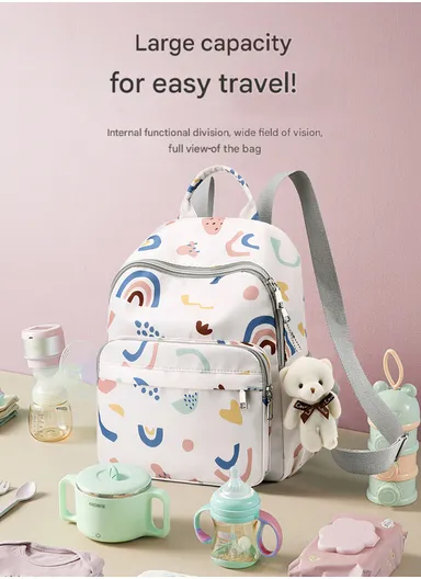 Large Capacity, Baby Diaper Bags, Stylish Maternity Bag for Mom &amp; Travel (W27 x D17 x H38)cm - Style2