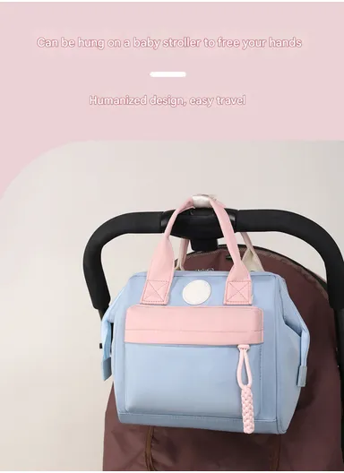 Mother &amp; Baby Backpack, Multi-Function, large Capacity, Portable, All-fashion, Single Shoulder Crossbody (W23 x D13 x H23)cm - Beige