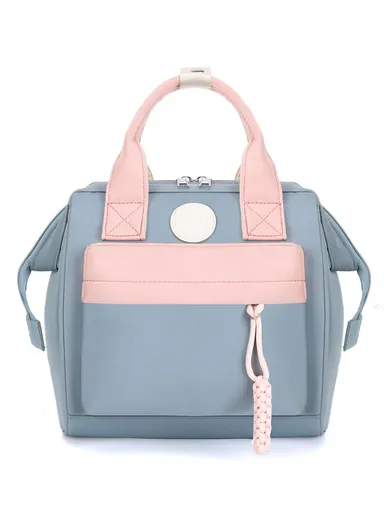 Mother &amp; Baby Backpack, Multi-Function, large Capacity, Portable, All-fashion, Single Shoulder Crossbody (W23 x D13 x H23)cm - Grey