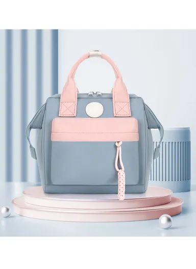 Mother &amp; Baby Backpack, Multi-Function, large Capacity, Portable, All-fashion, Single Shoulder Crossbody (W23 x D13 x H23)cm - Grey