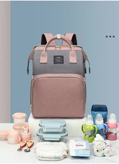 Backpack Diaper Bag Stylish Practical Mommy Bag Backpack with Sunshade Net Arch Spacious Organized Diaper Bag for Baby Essentials Mother Baby (W31 x D20 x H41)cm - Somo