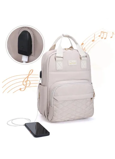 Fashionable &amp; Functional Diaper Backpack With Spacious Compartments &amp; Waterproof Protection (W29 x D16 x H39)cm - Pink