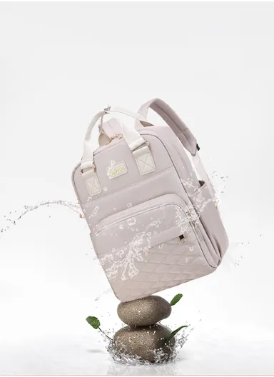 Fashionable &amp; Functional Diaper Backpack With Spacious Compartments &amp; Waterproof Protection (W29 x D16 x H39)cm - Pink