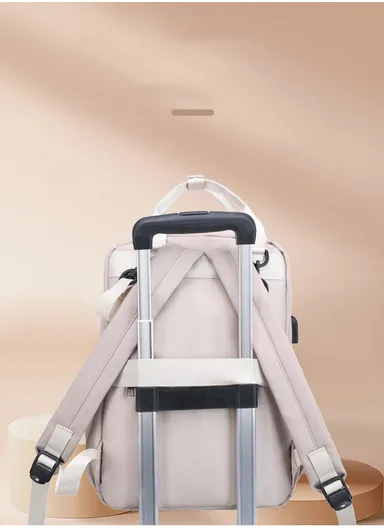 Fashionable &amp; Functional Diaper Backpack With Spacious Compartments &amp; Waterproof Protection (W29 x D16 x H39)cm - Pink