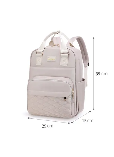 Fashionable &amp; Functional Diaper Backpack With Spacious Compartments &amp; Waterproof Protection (W29 x D16 x H39)cm - Pink
