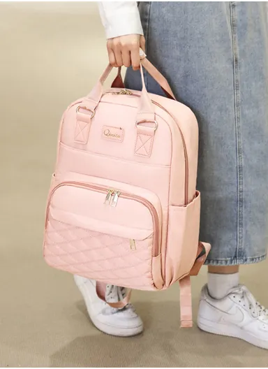 Fashionable &amp; Functional Diaper Backpack With Spacious Compartments &amp; Waterproof Protection (W29 x D16 x H39)cm - Pink