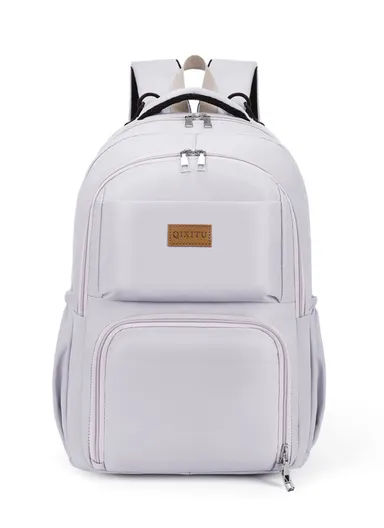 Diaper Bag Multi-Function Waterproof Travel Backpack Nappy Bags Large Capacity Stylish and Durable for Baby Care (W30 x D18x H43)cm - Gray