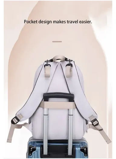 Diaper Bag Multi-Function Waterproof Travel Backpack Nappy Bags Large Capacity Stylish and Durable for Baby Care (W30 x D18x H43)cm - Somo