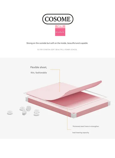 6 Cubes 2 Columns 3 Rows Waterproof DIY Plastic Storage Cabinet (W75 x D37 x H110)cm - Pink