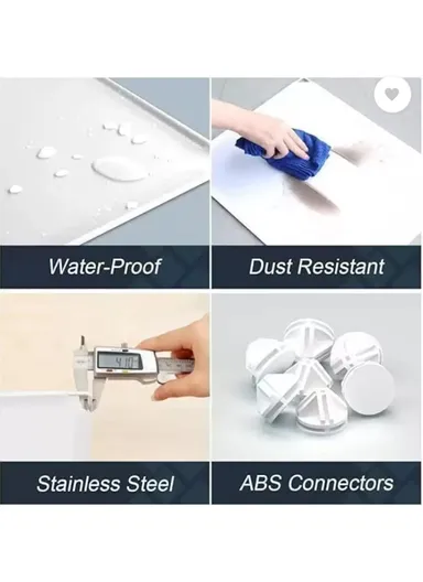 6 Cubes 2 Columns 3 Rows Waterproof DIY Plastic Storage Cabinet (W75 x D37 x H110)cm - Pink