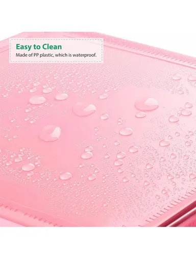 6 Cubes 2 Columns 3 Rows Waterproof DIY Plastic Storage Cabinet (W75 x D37 x H110)cm - Pink