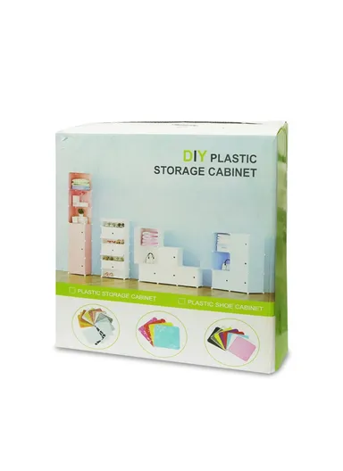 10-Layer 5 Cubes Heavy-Duty Shoe Stand With Hanger Portable, Convertible with Doors, Shoe Rack, Strong Lightweight, Wardrobe Organizer Storage Box JL-2003 (W44.5 x D32 x H156.5)cm - Black