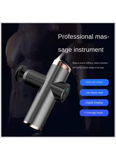 10 Gear 24W Mini Portable Deep Fascial Massage Gun for Pain Relief Office Home Neck Body Massager - Blue