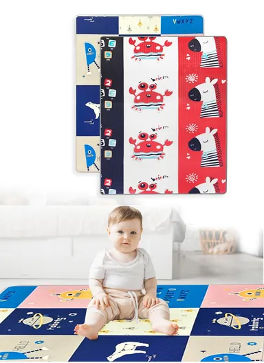 BEST QUALITY XPE Interactive Playmat Double Side Waterproof, Anti-Slip For Kids J20181 (L200 x W180 x T1)cm - Style3