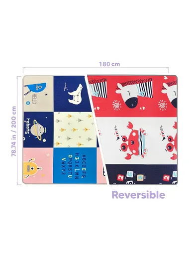 BEST QUALITY XPE Interactive Playmat Double Side Waterproof, Anti-Slip For Kids J20181 (L200 x W180 x T1)cm - Style3