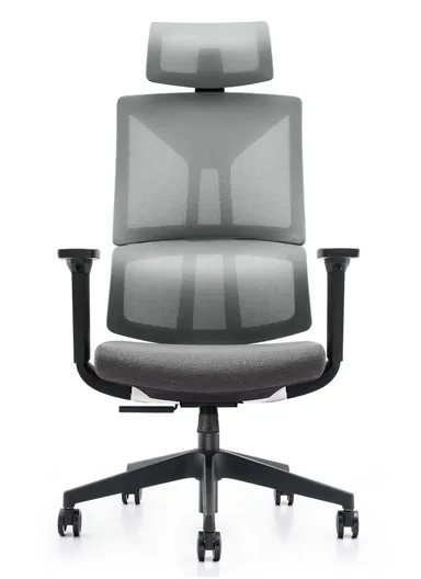 Ergonomic Position-Locking Mechanism Office Chair, Desk Chair with Waist Support, 3D Armrest, Adjustable Height &amp; Headrest Adjustment 6225A-2 (W66 x D68 x H120-130)cm - Grey