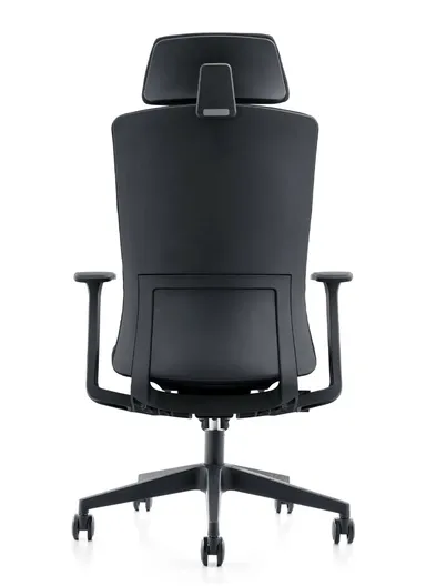 Ergonomic Office Chair, Desk Chair with Position-Locking Mechanism, High-Density Foam Seat, Adjustable Height &amp; Headrest Adjustment 6220A-2 (W66 x D70 x H126-116)cm - Black