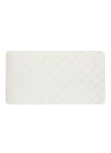 Soft Touch Rabbit Plush Carpet 80x150 cm White