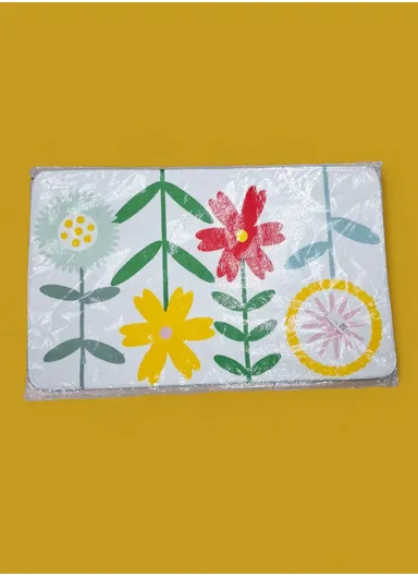 50x80cm Strong Water Absorbent Non-Slip Polyester Microfiber Bath Door Mat - Style2