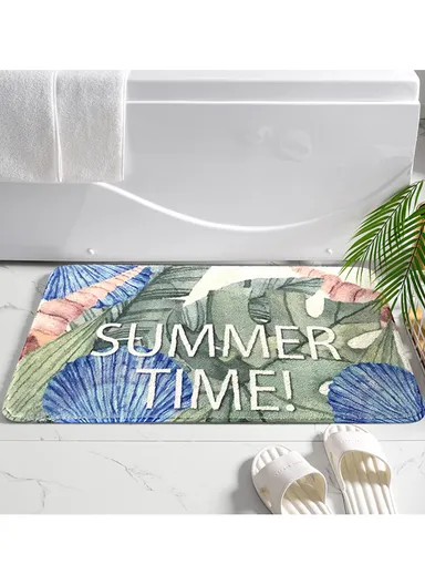 50x80cm Strong Water Absorbent Non-Slip Polyester Microfiber Bath Door Mat - Style3