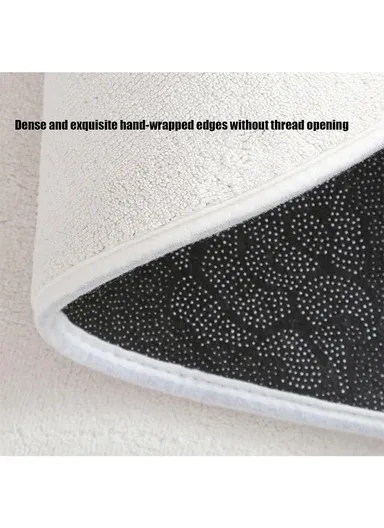 50x80cm Strong Water Absorbent Non-Slip Polyester Microfiber Bath Door Mat - Style4