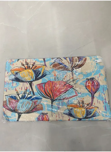 50x80cm Strong Water Absorbent Non-Slip Polyester Microfiber Bath Door Mat - Style4