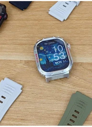 Smartwatch  Stylish Design Advanced Features for Everyday Life Borofone BD9 - Silver