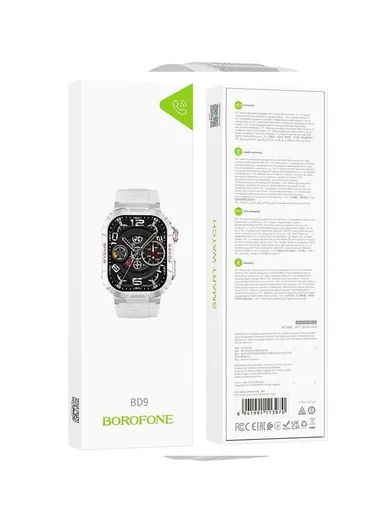Smartwatch  Stylish Design Advanced Features for Everyday Life Borofone BD9 - Silver