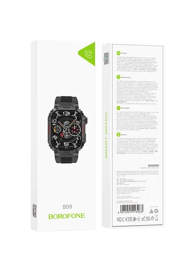 Smartwatch  Stylish Design Advanced Features for Everyday Life Borofone BD9 - Black
