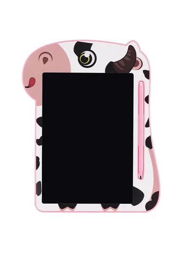 9-Inch LCD Writing Tablet For Kids Reusable Doodle Board With Pressure-Sensitive Technology - Pink