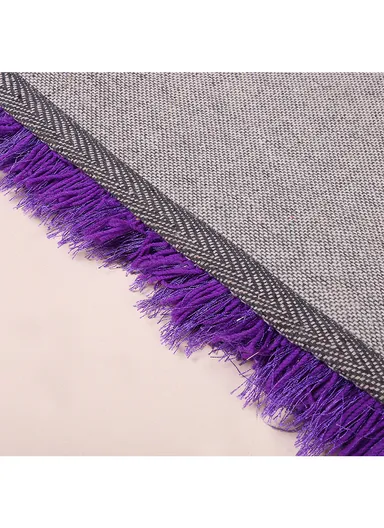 Non-Slip Soft &amp; Comfortable Polyester Carpet Heart Shape Machine Washable (L80 x W70)cm - Gray