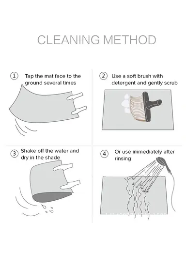 Non-Slip Soft &amp; Comfortable Polyester Carpet Heart Shape Machine Washable (L80 x W70)cm - Gray