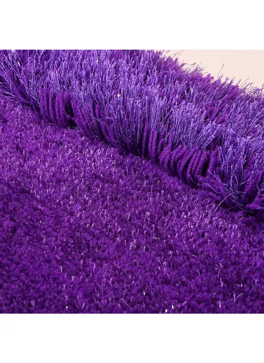 Non-Slip Soft &amp; Comfortable Polyester Carpet Heart Shape Machine Washable (L80 x W70)cm - Brown