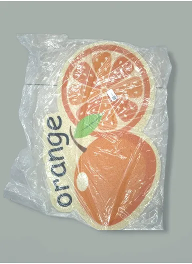 80x50cm Durable PVC Indoor Door Mat High-Traction Dirt-Absorbing &amp; Easy-Clean Design - Orange Style 1