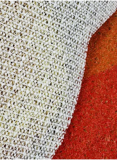 80x50cm Durable PVC Indoor Door Mat High-Traction Dirt-Absorbing &amp; Easy-Clean Design - Peach