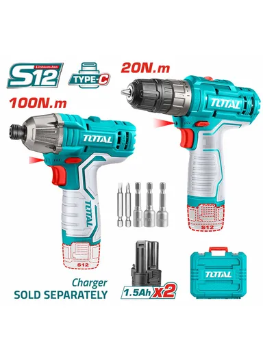 2 Pcs Li-ion Combo Kit TOSLI240586