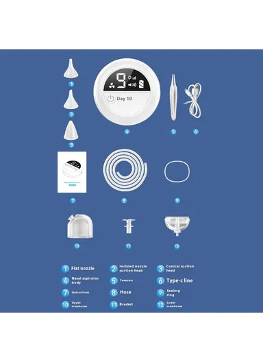 5.5W 2500mAh Nasal Aspirator for Baby Electric Nose Sucker Adjustable Nasal Suction Device NASA602 