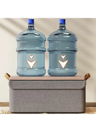 Foldable Steel Frame Cationic Cloth Clothes Storage Box with Lid Closet Wardrobe Dustproof Organizer - Beige