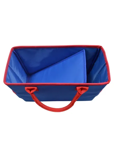 Gardening Tote Bag Oxford Cloth Multiple Pockets Maintenance Tools Storage Bag (L35x W14.5 x H22)cm - Black &amp; Grey