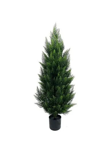 Artificial Pine Tree Plastic Simulation Potted Plant Hotel Living Room Floor Decoration - 120cm