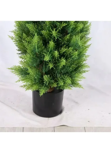 Artificial Pine Tree Plastic Simulation Potted Plant Hotel Living Room Floor Decoration - 120cm