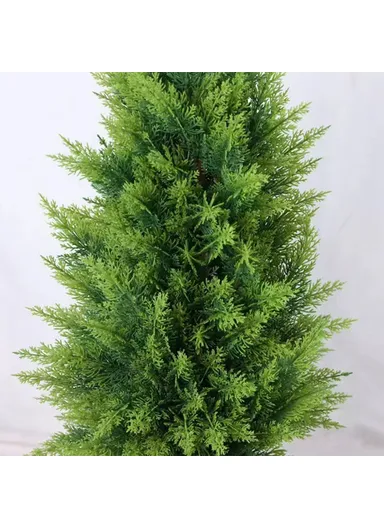 Artificial Pine Tree Plastic Simulation Potted Plant Hotel Living Room Floor Decoration - 120cm